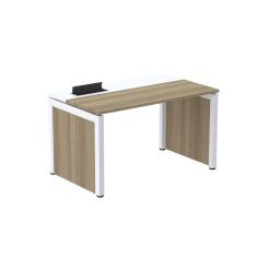 Escrivaninha Para Escritório 150x79,2cm Pscpp150 Noce Naturalle-branco