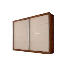 Guarda Roupa Casal 2 Portas e 4 Gavetas Verona Plus Flex Brauna/Brauna ou Off White - Europa