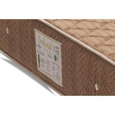 Cama Box Queen: Colchão Molas Bonnel Ortobom Nanolastic Spring + Base Brown(158X198)