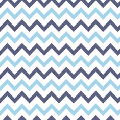 Papel De Parede Lavável Chevron Triangulares Azuis 3M