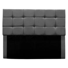 Cabeceira Estofada Cama Box Casal 140 cm Bianca Suede - Black House De