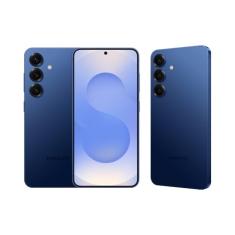 Celular Samsung Galaxy S25 5G, 512GB, 12GB RAM, Câmera Tripla de 50+12+10, Tela Grande de 6.2", Azul Marinho