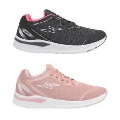 Kit 2 Pares Tênis Feminino FXB Esportivo Original Academia Caminhada-Feminino