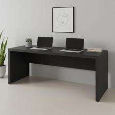 Escrivaninha Mesa Escritório ME4109 163cm Preto - Tecno Mobili