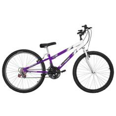 Bicicleta Ultra Bikes Aro 26 Rebaixada Bicolor V-brake, Lilás, Branco,