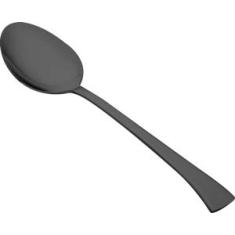 CJ 12 COLHERES DE AÇO INOX P/MESA PVD BLACK BERNA