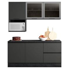 Cozinha 5 peças Etna Grafite - Poliman