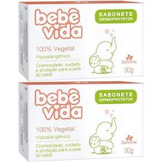 2UN Bebe Vida Sabonete Vegetal Dermoprotetor 90g Davene (2)