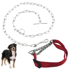 Coleira Cachorro Semi Enforcadora Aço Zincado Rua Pet