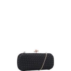 Bolsa Clutch Celeste em Intrecciato-Feminino