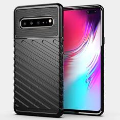 Capas para Samsung Galaxy S10 5G.Caso básico,Botão de pressão flexível / 360 ° Proteção completa,Sensação arenácea