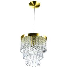 Lustre Pendente De Cristal Acrílico Manucrillic Dourado - MARRYLUZ