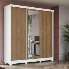 Guarda-roupa Casal  3 Por Reve De Correr 3 Esp 2 Prateleiras