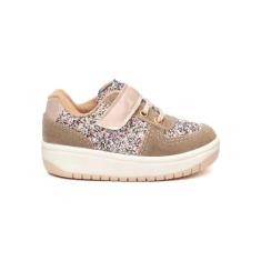 Tenis Infantil Casual Menina com Glitter Feminino 3381A - Funfy, Rosa,