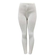 Calça Fuso Katlen Tricot Canelado - segunda pele, Único, Branco