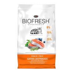 Ração Biofresh Gatos Castrados sabor Salmão 7,5Kg