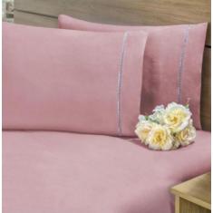 Jogo de Lençol Queen 4 Peças 180 Fios Ponto Palito - 100% Algodão - RE