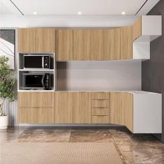 Cozinha Modulada 7 Peças 3 Aéreos 3 Balcões e Torre Quente Ipanema Cab
