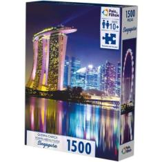 QUEBRA-CABEÇA Cartonado Singapura 1500 Peças - TK Shopping
