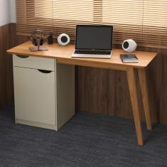 Escrivaninha Com Porta Viana Off White Cinamomo