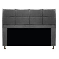 Cabeceira Munique 195 Cm King Size Suede Cinza