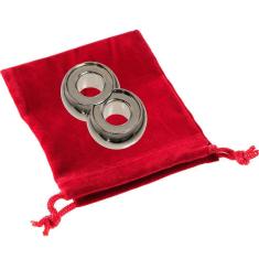 Quebra-cabeça Hanayama Infinity Level 6 Chrome com bolsa vermelha