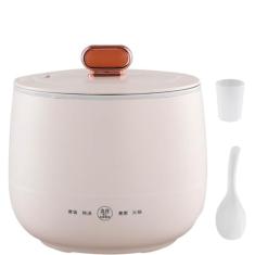 Panela elétrica de arroz 1,8L pequena, mini panela elétrica de arroz com antiaderente, mini panela elétrica de arroz para 1-2 pessoas, 4 funções de panela para fazer arroz, sopa, mingau, Sha
