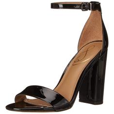 Sam Edelman Sandália feminina Yaro Block Heel, Camurça preta, 40