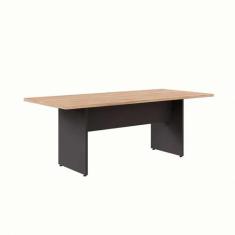 Mesa de Reunião Retangular Ameixa e Preta - GEBBWEB