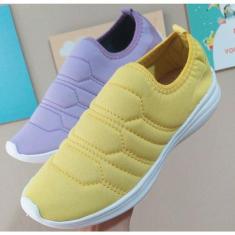 tenis para corrida caminhada moda blogueira ( joguer bordado) - Beanna