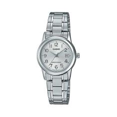 Relógio casio feminino prata ltp-v002d-7budf