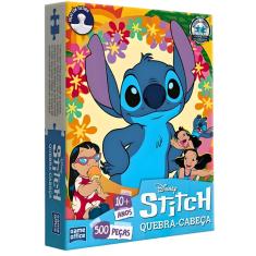 Quebra Cabeça Puzzle Lilo Stitch 500 Peças Toyster