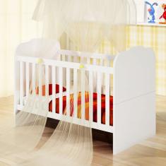 Berço Simples com Grade Multifuncional para Quarto de Bebê