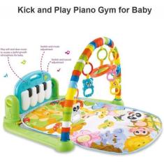 Tapete De Atividades Infantil Musical Toca Piano Happy Verde - Toy kin