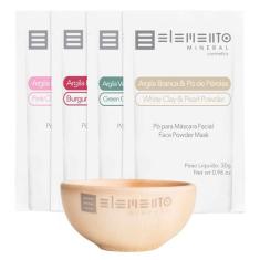 Kit de Máscara Facial Elemento Mineral Pedras Preciosas, Kit
