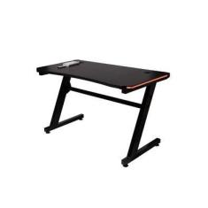 Mesa Gamer LED Pelegrin Pel-007p, Preta, Metal E MDF