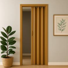 Porta Sanfonada Pvc 0,96x2,10  Multilit cerejeira