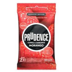 Preservativo Prudence Plus Morango Com 3 Unidades