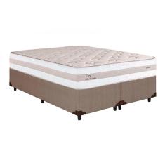 Cama Box King: Colchão Molas Ensacadas Herval MasterPocket Kiev + Base CRC Courano Clean(193x203)