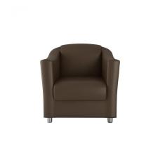 Poltrona Decorativa Bia 1 Lugar Sintético Marrom Matrix