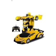 Brinquedo Carrinho Camaro De Controle Remoto Transformers Robo. (Amare