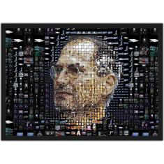 Quadro Decorativo Steve Jobs Informática Salas Decorações Com Moldura 