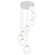 Lustres Pendentes Óctuplo Harmony Bolinha Escovado - MARRYLUZ