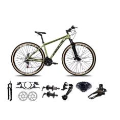 Bicicleta Aro 29 Absolute Nero 4 27v K7 Freios Hidráulicos Kit 3x9 Suspensão Trava Pneus com Faixa-Unissex