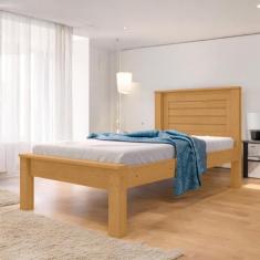 Cama Solteiro Confortável e Moderna Milena Naturalle
