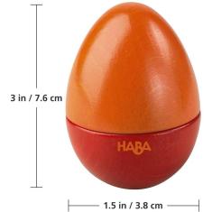 Ovos Musicais HABA - 5 Ovos de Madeira com Sons Acústicos (Fabricados na Alemanha)