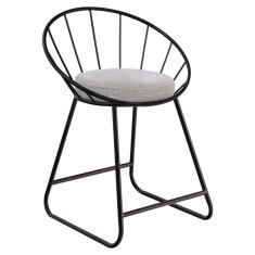 Banqueta Área Gourmet Cozinha Churrasqueira Sunset Baixa Preto/Cinza Sottile