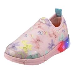 Tenis Infantil Menina Conforto Luz Bibi Space
