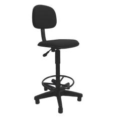 Cadeira Gold secretária caixa tecido preto