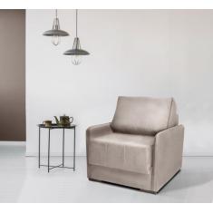 Sofá Cama Isis Solteiro 100cm Tecido Linho - Sofani